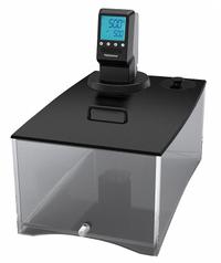 POLYSCIENCE Chiller: 28 L Capacity, 85°C Max Temp, Polycarbonate, +/-0.07°C, LCD, 8 in Interior Dp (MPN MX28P100-L11B). Key specifications — Display Type: LCD; Heated or Refrigerated: Heated; Brand: POLYSCIENCE; Interior Material: Polycarbonate; Temperature Accuracy Tolerance: +/-0.07°C; Voltage: 120V AC.