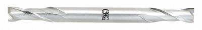 OSG Square End Mill: Cobalt, Double End, 2 Flute, 3/32" Mill Dia, 9/64" LOC - Double-End Cobalt Square End Mills