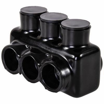 POLARIS Multitap Connector: 3 Port, Single-Sided Entry, 6 AWG – 250 kcmil Wire Size - Dry-Location Single-Sided Entry Multitap Connectors