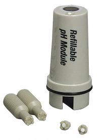 EXTECH Electrode: PH115, pH, 0 to 14 pH, Flat, Proprietary, Single, 5/8 in Overall Dia. Key specifications — Manufacturer Part Number: PH115; Product Type: Electrode; Junction: Single; Connection Type: Proprietary; Test Parameters: pH; Tip Shape: Flat; Material: Polycarbonate; Range: 0 to 14 pH.