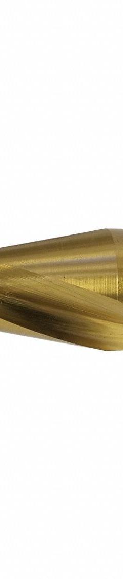 HOLEMAKER TECHNOLOGY Step Cone Drill Bit: 5/16" to 1", TiN-Coated HSS, Impact Rated, Hex Shank (MPN 505050-0250). Key specifications — attr1234925: HOLEMAKER TECHNOLOGY; attr1234936: Impact Rated.