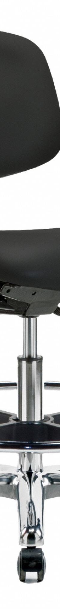 ESD/Cleanroom Task Chair: Vinyl, Arms Included, Ht Range 21 1/2 in to 29 in, 19 in Seat Wd, Adj (MPN BR-NECR-MBCH-CR-T1-A1-CF-EC-ESDBLK). Key specifications — Foot Support: Yes; Back Tilt Backward: 13.5°; Back Tilt Forward: 10.5°; Base Material: Aluminum; Brand: APPROVED VENDOR; Product Type: Cleanroom Task Chair; Cleanroom Class: ISO 5; ESD-Safe: ESD-Safe.