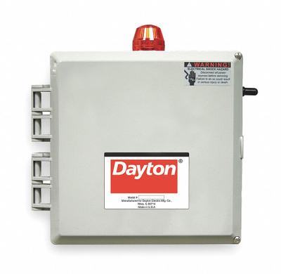 Dayton Pump Control Panel: Duplex, Single Phase, 120/208/240V AC, 20 to 30 A, Tether Float - Multi-Purpose Pump Control Panels