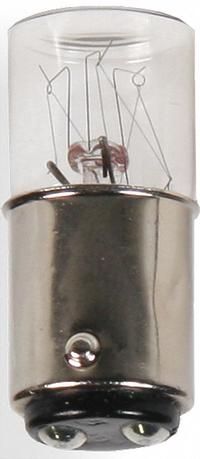 EDWARDS SIGNALING Incandescent Bulb: Incandescent, Double Contact Bayonet (BA15d), (T) Tubular (MPN 2705W48V25PK). Key specifications — Light Color: White; Voltage: 48V AC; Brand: EDWARDS SIGNALING; Bulb Shape: T3-1/4.