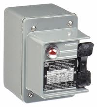 SQUARE D Manual Motor Starter: Non-Reversing, 1 Poles, 16 A, Thermal Protection, Toggle Switch (MPN 2510FW1P). Key specifications — Brand: SQUARE D; Thermal Units Required: 1 (Not Included).