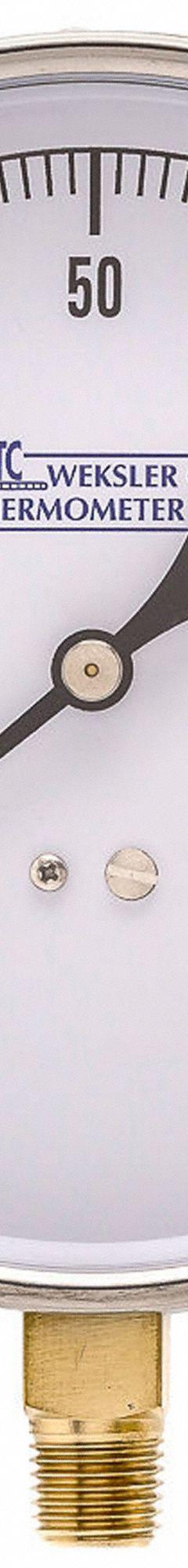 WGTC Differential Pressure Gauge: Bottom, 1/4 in NPT Male, ±1% Gauge Accuracy, EA14, 4 1/2 in Dial (MPN EA14C-PBF). Key specifications — Sensor Type: Bourdon Tube; Series: EA14; Certificate of Calibration: Not Included; Gauge Accuracy: ±1%.