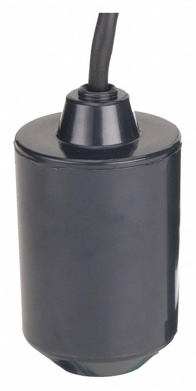 Dayton Float Switch: Normally Open (Pump Down), 115/230V AC, 20 ft Cord Lg - General-Purpose Tether Float Switches