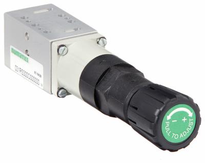 NUMATICS Sandwich Single Air Regulator: 14 cfm Max Flow Rate, 3 psi to 30 psi - Numatics Sandwich Manifold Compressed Air Regulators