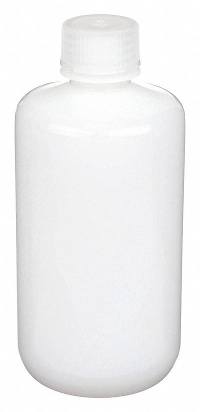 APPROVED VENDOR Sampling Bottle: HDPE, 16.9 fl oz, 500 mL, Colorless - HDPE Narrow Mouth Round Lab Bottles