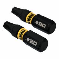 DEWALT Insert Bit: Insert Bit, T20 Bit Size, Imperial, Torx® Head, T20 Bit Industry Size, Std, Hex (MPN DWAF1TX20IR2). Key specifications — attr1119738: Hex; attr1119735: Imperial; attr1119740: Standard; attr1119734: S2 Steel; attr1119737: Insert Bit; attr1119741: DEWALT.