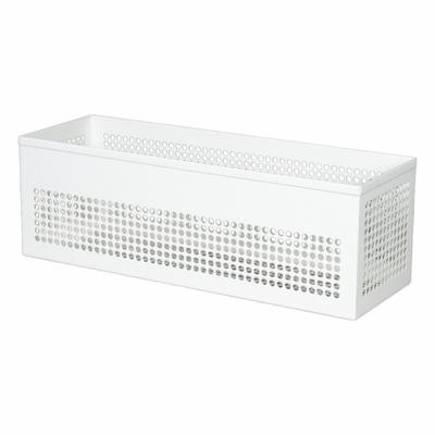 DIAMOND STORAGE SOLUTIONS Storage Basket: 18 in x 6 in, 50 lb Load Capacity - Vented Metal Wire-Mesh Bins