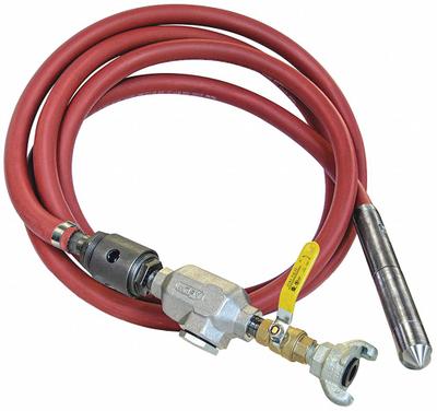 VIBCO Pneumatic Vibrator: 1 3/8 in Head Dia, 10 ft Shaft Lg - Air-Powered Concrete Vibrators