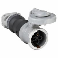 HUBBELL Pin and Sleeve Connector: Gray, 250V DC/600V AC, Three Phase, 30 A, 3 Pole, 4 Wire (MPN HBL430CS2W). Key specifications — Brand: HUBBELL.