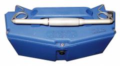 WESCO Battery Retainer: 3 in Overall Ht, 3 in H x 4 in D, 1/2 in Overall Lg, Steel, Blue, 274104. Key specifications — Compatible Grainger Part Number: 15J277; Manufacturer Part Number: 274104; Accessory Type: Battery Retainer; Compatible with Product Type: LiftKar Powered Hand Trucks.