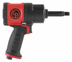 CHICAGO PNEUMATIC Air Impact Wrench: Compact, 1/2 in Drive, Pistol-Grip, Square, Extended (MPN CP7748-2 G). Key specifications — attr1321013: NPT; attr1321019: Compact; attr1321030: CHICAGO PNEUMATIC; attr1321012: Extended; attr1321025: Square.