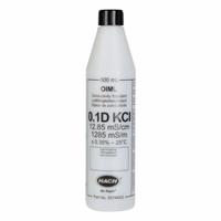 HACH Conductivity Standard Solution: 500 mL Volume, Liquid, Bottle, Solution, S51M002, 1. Key specifications — Brand: HACH; Chemical Family Type: Solution; Concentration: 12.85 mS/cm ±0.5% (k=2) at 25°C; Container Type: Bottle; Form: Liquid; Manufacturer Part Number: S51M002; Product Type: Conductivity Standard Solution.