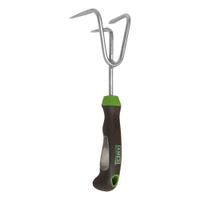 AMES Hand Cultivator: Stainless Steel Tines, 3 Tines, Polyethylene Handle (MPN 24452GR). Key specifications — Tine Material: Stainless Steel.