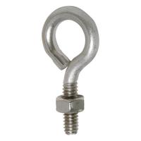BIRD BARRIER Eye Bolt with Nut: Eye Bolt with Nut, Stainless Steel, Silver, 2 in Overall Lg, 10 PK (MPN nb-eb20). Key specifications — Brand: BIRD BARRIER; Material: Stainless Steel; Color: Silver.