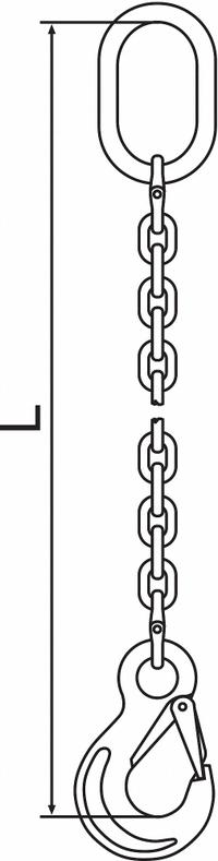 PEWAG Chain Sling: 9/32 in Chain Trade Size, 63 Chain Grade, Sling Hook, Stainless Steel, Fixed (MPN 7G63SOS/10). Key specifications — Hook Type Included: Sling Hook; Brand: PEWAG.