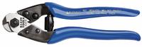 KLEIN TOOLS Cable Cutter: Plastic Handle, Shear, For 3/16 in Max Dia Aluminum Electric Cable (MPN 63016). Key specifications — attr324789: KLEIN TOOLS; attr308384: Shear; attr308389: Plastic; attr308391: 1/4 in (Copper and Mild Steel).