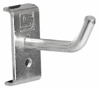 TRESTON Single Rod Pegboard Hook: 1 7/8 in x 1 31/32 in x 1 1/4 in, 5 Hooks, Screw-In, Surface (MPN 853241-51). Key specifications — Mounting Type: Surface; Includes: Black Holding Clip; Finish: Zinc-Plated; Color: Silver; Accessory Type: Single Hook; Locking System: Screw-In; Material: Steel; Brand: TRESTON.