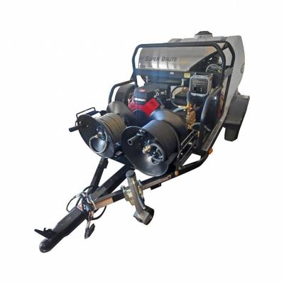 SIMPSON Pressure Washer Trailer: Trailer Pressure Washer, Hot, Heavy Duty - Hot Water Pressure Washers
