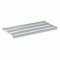 NEW AGE INDUSTRIAL Shelf: 48 in x 24 in, Ventilated Shelf, 1,100 lb Shelf Capacity, 13 ga, Silver (MPN C2448HD). Key specifications — Color: Silver; Brand: NEW AGE INDUSTRIAL.