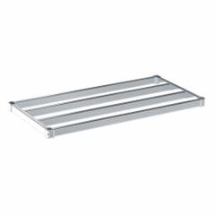 NEW AGE INDUSTRIAL Shelf: 48 in x 24 in, Ventilated Shelf, 1,100 lb Shelf Capacity, 13 ga, Silver (MPN C2448HD). Key specifications — Color: Silver; Brand: NEW AGE INDUSTRIAL.