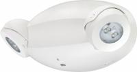 Emergency Light: LED, Damp Location Rated, 3.15 W Lamp Watt, 120 to 347 V AC, 11 W Emergency Watt (MPN ELM4L UVOLT LTP SDRT AELR). Key specifications — Environmental Rating: Damp Location Rated; Remote Capable: Yes; Adjustable Lamp Heads: Yes; Brand: LITHONIA LIGHTING; Standards: UL Listed; Series: ELM4L; Features: Constant Light Output Over the Full Discharge Period; Housing Color: White.