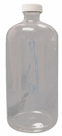 APPROVED VENDOR Sampling Bottle: 2.36 L, Colorless, 38-430 mm, Polypropylene, 6, PTFE, Type III (MPN 52KA02). Key specifications — Body Color: Colorless; Pre-Cleaned: None; Brand: APPROVED VENDOR; Screw Closure Size: 38-430 mm; Graduated: No; USP Specification: Type III; Closure Attached: Attached.