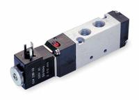 ARO Solenoid Air Control Valve: Sierra, Four-Way / Two-Position, 12V DC, 1/8 in Female NPT (MPN M812SS-012-D). Key specifications — attr1092969: Non-Locking; attr1086920: M812SS-012-D; attr1092977: Spring Return.