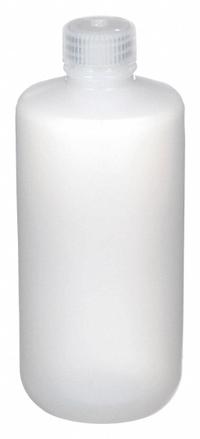 APPROVED VENDOR Sampling Bottle: HDPE, 16.9 fl oz, 500 mL, Natural, 28-415 mm Screw Closure Size (MPN 3UEL4). Key specifications — Body Color: Natural; Closure Attached: Attached; Brand: APPROVED VENDOR; Pre-Cleaned: Trace Metals; Closure Included: Yes.