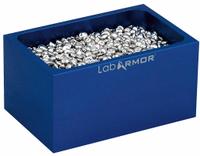 LAB ARMOR Double Blue Bead Block: Aluminum, 6 in Overall Wd, 3 3/4 in Overall Lg, Bead Block (MPN 52200-BLU). Key specifications — Product Type: Bead Block; Material: Aluminum; Brand: LAB ARMOR.