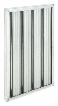 GRAINGER Grease Filter: 25 in x 16 in x 2 in, Galvanized Steel, Baffle (MPN 5C108). Key specifications — Brand: GRAINGER; Media Material: Galvanized Steel; Frame or Header Material: Galvanized Steel; Air Filter Construction: Baffle; Air Filter Item: Grease Filter.