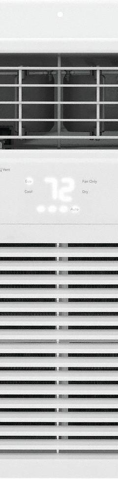 FRIGIDAIRE Window Air Conditioner: 400 sq ft – 450 sq ft, 10,000 BtuH, 115V AC, 5-15P, Cooling Only (MPN FHWW104TE1). Key specifications — Brand: FRIGIDAIRE; Combined Energy Efficiency Ratio (CEER) Rating: 10.9; Voltage: 115V AC; NEMA Plug Configuration: 5-15P; Special Features_Broad: Wi-Fi.