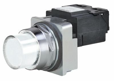 Siemens Pilot Light: 30 mm Panel Mounting Size, White, Incandescent - Incandescent Pilot-Lights