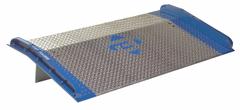 BLUFF Dock Board: 15,000 lb Load Capacity, 48 in Overall Lg, 72 in Overall Wd, Diamond Treadplate (MPN BC7248). Key specifications — Material: Aluminum; Brand: BLUFF.