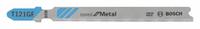 BOSCH Jigsaw Blade: 30, 3 5/8 in Blade Lg, Bi-Metal, Bi-Metal, T Shank, 1 Pieces, Thin Metal, 3 PK (MPN T121GF3). Key specifications — attr1097716: Thin Metal; attr1097715: Bi-Metal; attr1097719: 30; attr1097721: Bi-Metal; attr1097728: BOSCH.