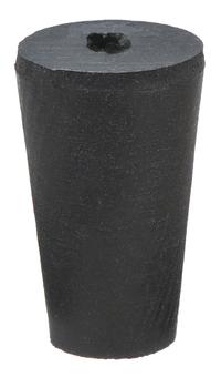 Stopper: SBR Rubber, 1 Stopper Size, 14 mm Bottom Dia, 19 mm Top Dia, 25 mm Overall Ht, Black (MPN 1-1H). Key specifications — Standards: ASTM D2000; Brand: APPROVED VENDOR; Color: Black; Stopper Size: 1; Material: SBR Rubber.