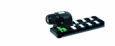 MURRELEKTRONIK Distribution Box: EXACT12, 8 Ports, 5 Pole M12 Female - Passive Sensor Junction Blocks without Homerun Cable