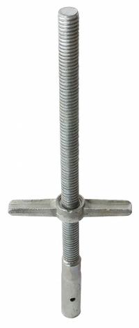 METALTECH Scaffold Leveling Jack: Leveling Jack, Steel, Leveling Jacks (MPN M-MBSJS24). Key specifications — Compatible with Grainger Part Number: 38HT50; Color: Silver; Compatible with Manufacturer Model Number: M-MF6060PS; Included Components: 24 in Galvanized Screw Solid Rod Leveling Jack; Material: Steel; Product Type: Leveling Jack; Brand: METALTECH.