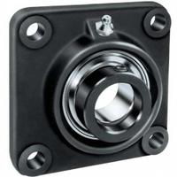 TIMKEN Flange Mount Bearing: Radial Ball, 1 in Bore, Cast Iron, Concentric Collar, 3 3/4 in Lg (MPN RCJC1). Key specifications — Bore Type: Cylindrical; Brand: TIMKEN; Lubricant Material: NLGI 2 Lithium Complex Grease; Mounting Bolt Size: 3/8 in; Split Housing: Not Split; System of Measurement: Inch.