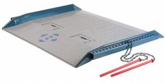 BLUFF Dock Board: 20,000 lb Load Capacity, 96 in Overall Lg, 84 in Overall Wd, Diamond Treadplate (MPN 20C8496). Key specifications — Material: Steel; Brand: BLUFF.