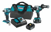 MAKITA Cordless Tool Combination Kit: 2 Tools, Hammer Drill/Driver, 18 V DC Volt, Battery Included (MPN XT288T). Key specifications — attr1176460: Hammer Drill/Driver.