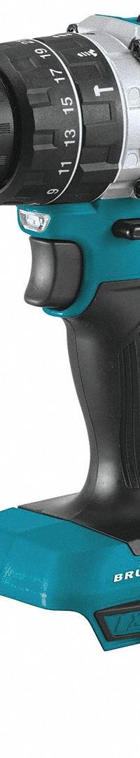 MAKITA Hammer Drill: 18V DC, Compact Premium, 1/2 in Chuck, 1/2 in Concrete Capacity, 2 Speeds (MPN XPH12Z). Key specifications — attr1256163: 2; attr1256172: Yes; attr1256187: 21 + Hammer.