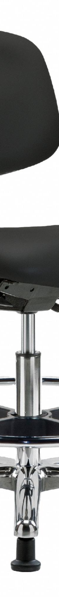 ESD/Cleanroom Task Chair: Vinyl, Arms Included, Ht Range 21 1/2 in to 29 in, 19 in Seat Wd, Adj (MPN BR-NECR-MBCH-CR-T1-A1-CF-EG-ESDBLK). Key specifications — Foot Support: Yes; Back Tilt Backward: 13.5°; Back Tilt Forward: 10.5°; Base Material: Aluminum; Brand: APPROVED VENDOR; Product Type: Cleanroom Task Chair; Cleanroom Class: ISO 5; ESD-Safe: ESD-Safe.