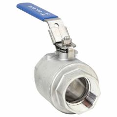 USA INDUSTRIALS Manual Two-Way Ball Valve: 2 in, 304 Stainless Steel, Straight Valve Body, Two-Piece (MPN ZUSA-VLV-8). Key specifications — Brand: USA INDUSTRIALS; Handle: Locking Lever.