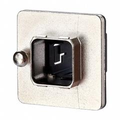 METZ CONNECT Central Screw Mounting: Central Screw Mounting, 1 Ports, Metal, IP65/IP6X/IPX7, Gray (MPN 14010833C0MC). Key specifications — Brand: METZ CONNECT; IP Rating: IP65; Product Type: Central Screw Mounting; Color: Gray; Material: Metal; Compatible Inserts: E-DAT Industry RJ45 Coupler Insert or E-DAT Industry USB Coupler Insert; Housing Type: Flange.