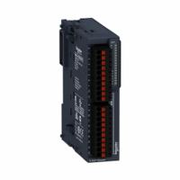 SCHNEIDER ELECTRIC Discrete Output Module: SoMachine-Network, (16) PNP Out (MPN TM3DQ16TG). Key specifications — Manufacturer Part Number: TM3DQ16TG; Power Required: 24V DC; Product Type: Discrete Output Module; Series: Modicon TM3; Number and Type of Outputs: (16) PNP; Mounting Style: Panel.