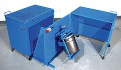 MORSE Drum Safety Enclosure: 66.88 in x 35.63 in x 35.28 in, 7.33 ft Door Opening Wd, Steel, 115V AC (MPN GEK-2-305-1). Key specifications — Phase: Single; Compatible Machine Model Number: 2-305-1; Body Material: Steel; Color: Blue; Operating Voltage: 115V AC; Brand: MORSE.